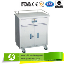 Trolley de aço inoxidável médico para anestesia (CE / FDA / ISO)